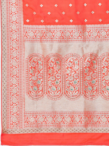 Zari Border Banarasi Woven Saree