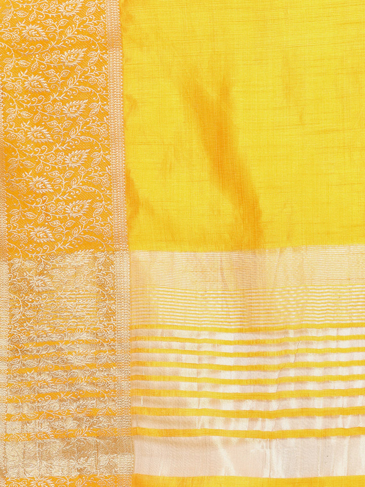 Resham Zari Border Art Silk Woven Saree