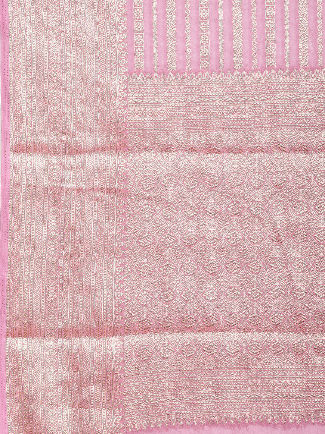 Zari Border Woven Georgette Saree