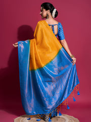 Zari Jaal Woven Handloom Saree