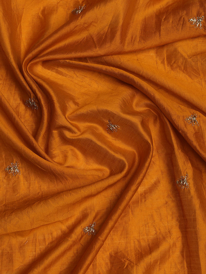 Neck Embroidered Cotton Blend Unstitched Suit With Dupatta