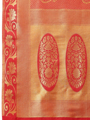 Zari Jaal Woven Art Silk Saree