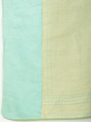 Zari Border Booti Woven Cotton Saree