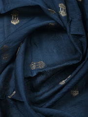 Printed Cotton Blend Unstitched Suit With Pant & Dupatta