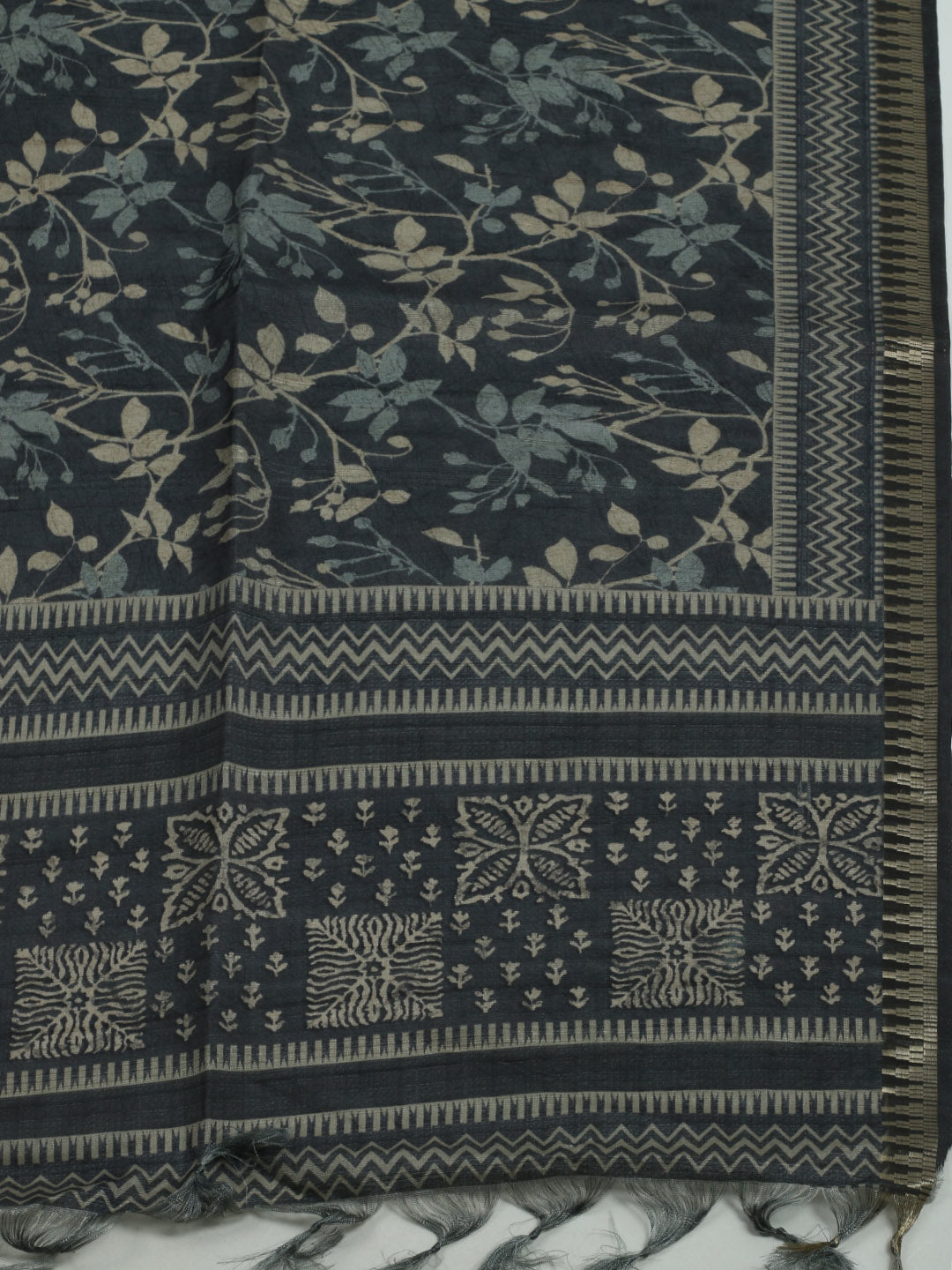 Printed Tussar Saree