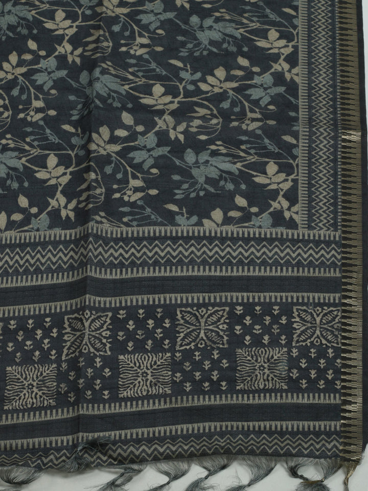 Printed Tussar Saree