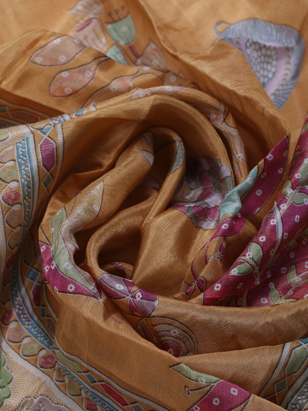 Woven Tissue  Unstitched Suit With Dupatta
