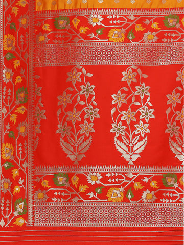 Zari Booti Woven Art Silk Banarsi Saree