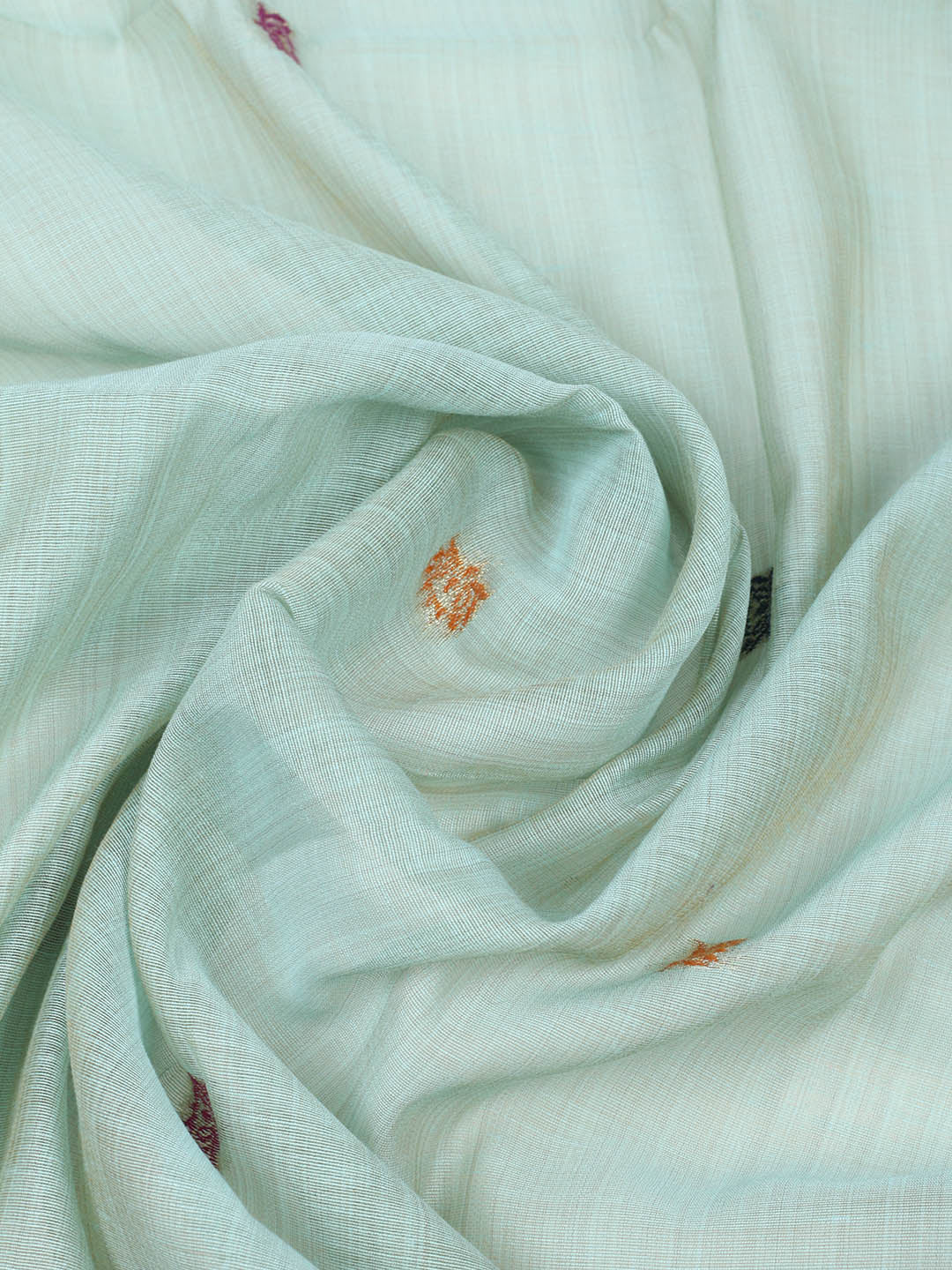 Embroidered Chanderi Unstitched Suit With Pant &amp; Dupatta