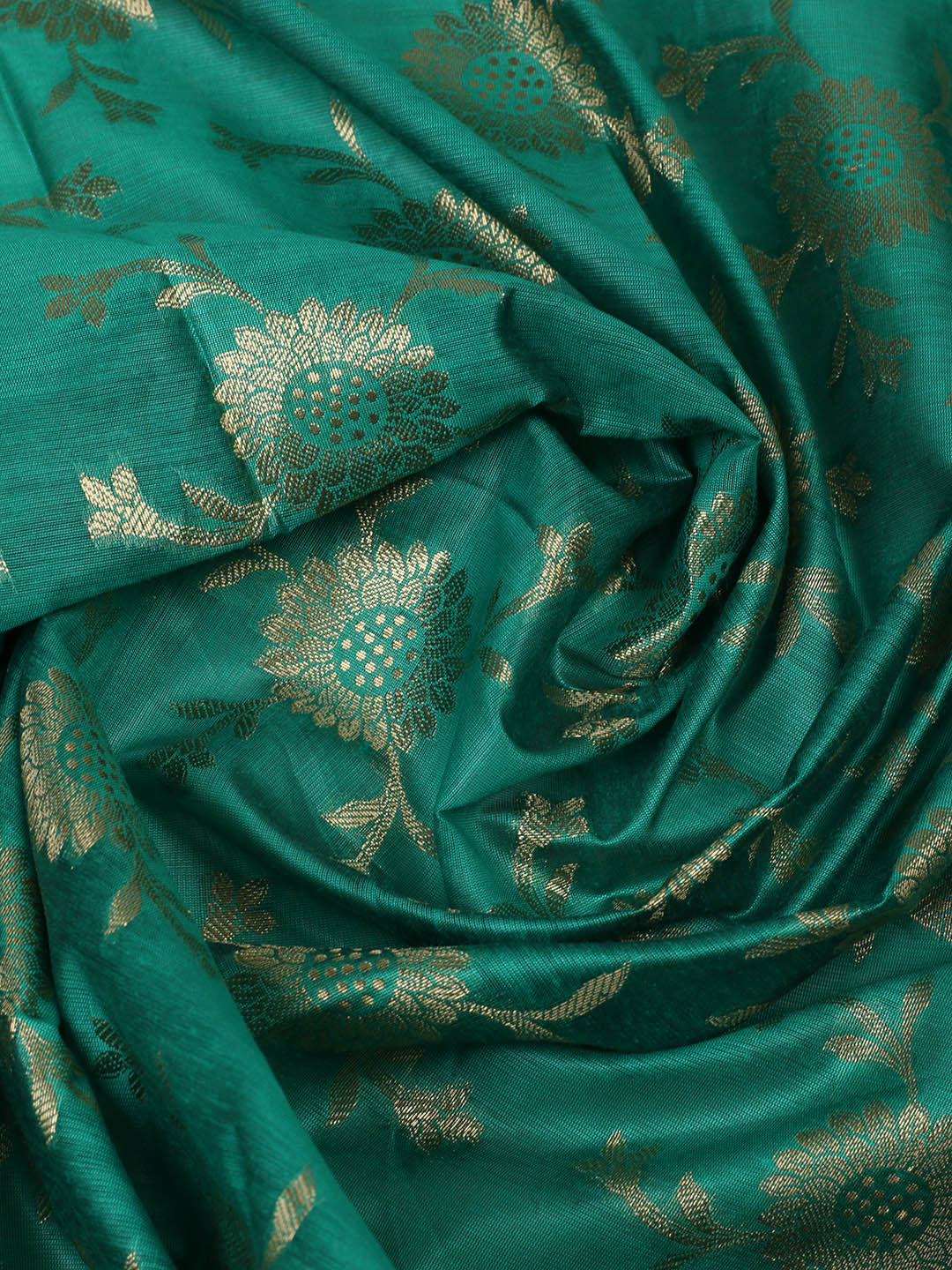 Woven Design Chanderi Unstitched Suit With Pant &amp; Dupatta