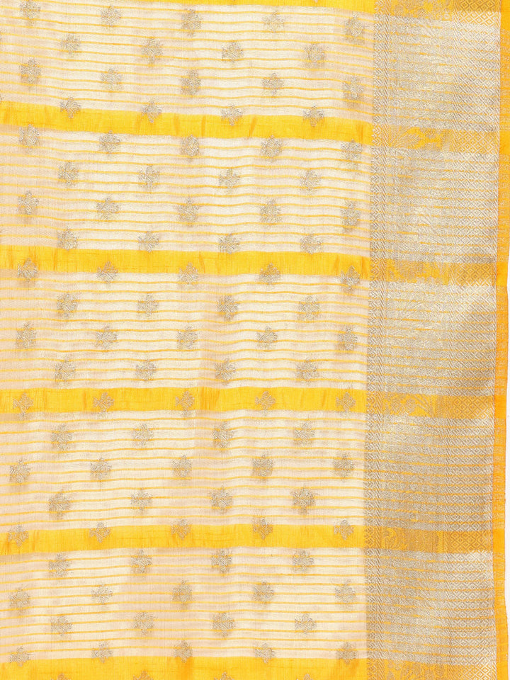 Zari Border Art Silk Woven Saree