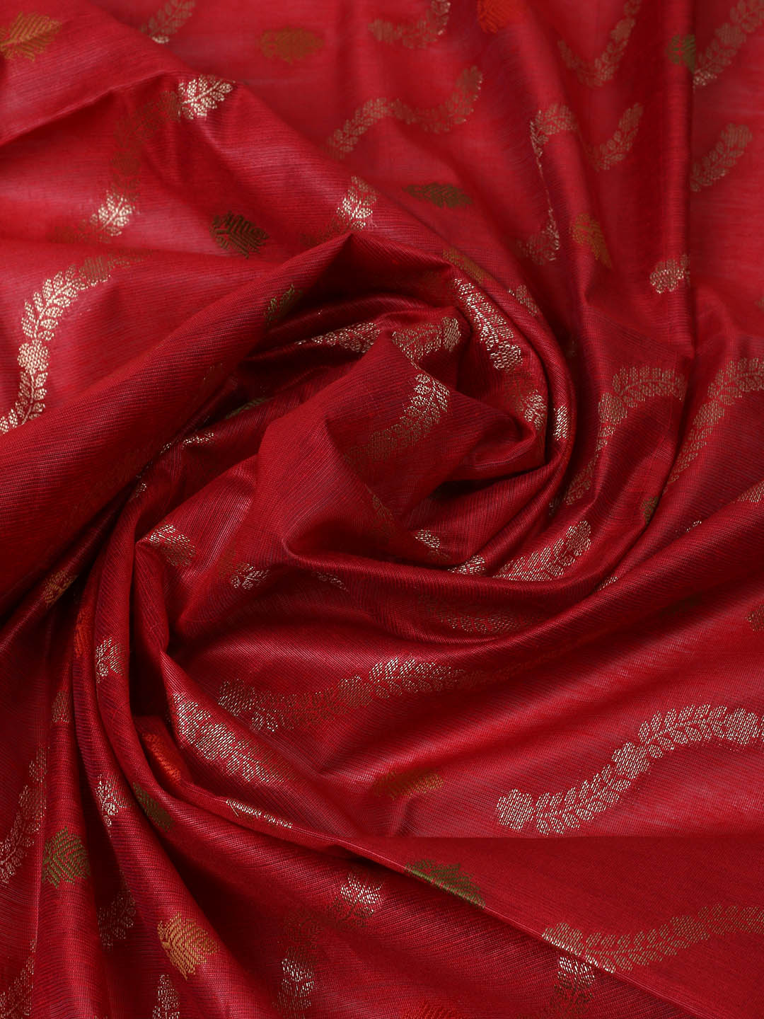 Woven Design Chanderi Unstitched Suit With Pant &amp; Dupatta
