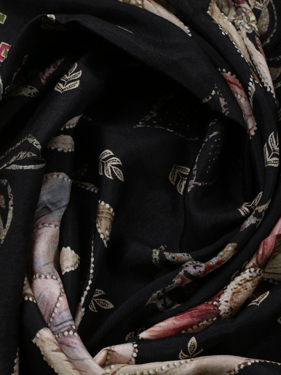 Embroidered Muslin Unstitched Suit With Pant Dupatta