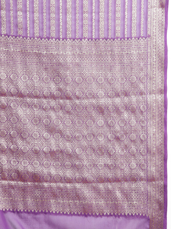 Zari Border Woven Georgette Saree
