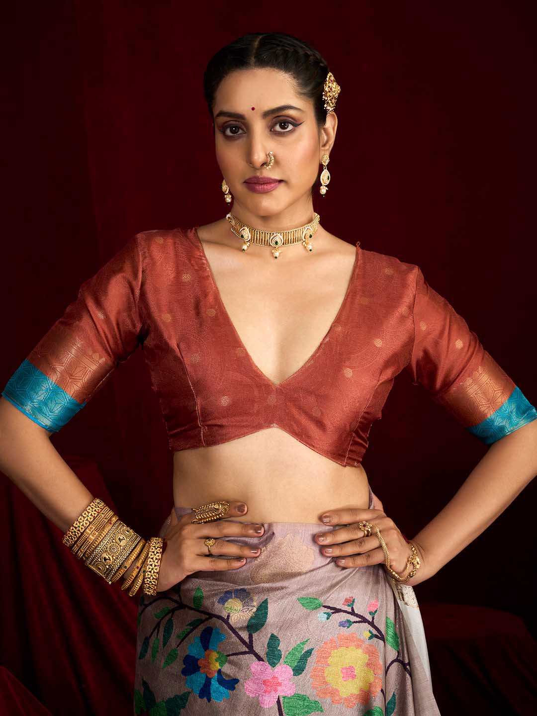 Woven Printed Art Silk Saree