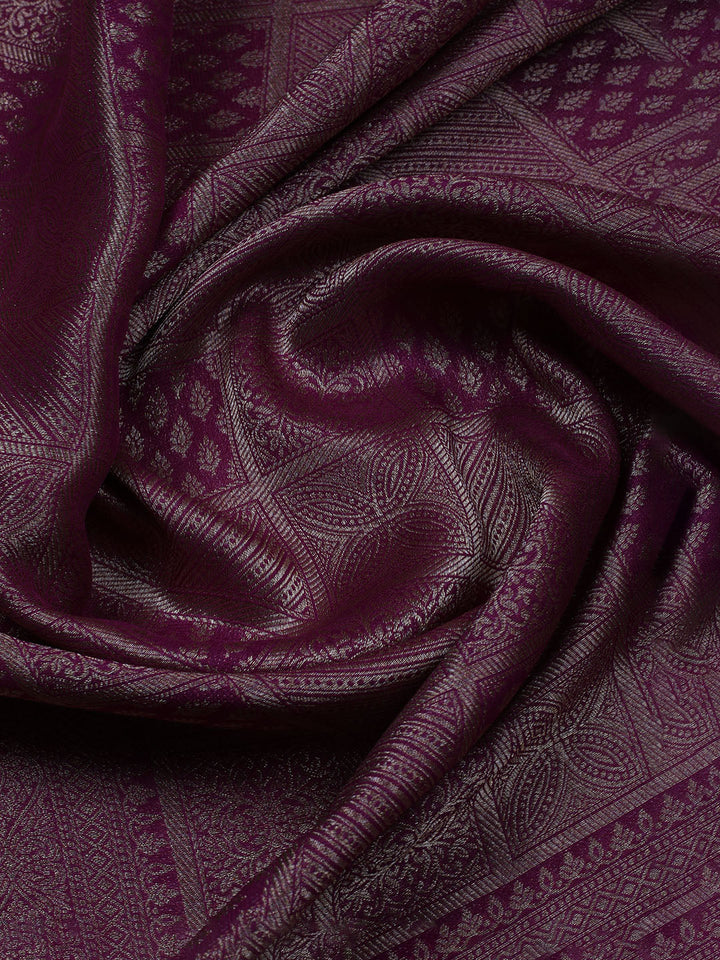 Kanjeevaram Chanderi Unstitched Suit With Dupatta