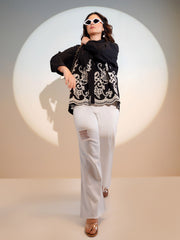 Printed Cotton Blend Shirt