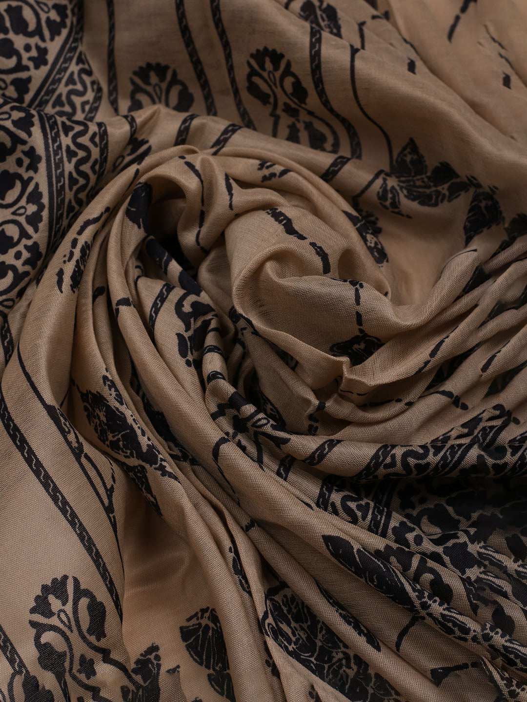 Printed Cotton Blend Unstitched Suit With Dupatta