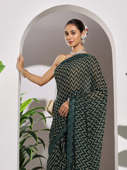 Printed Georgette Saree