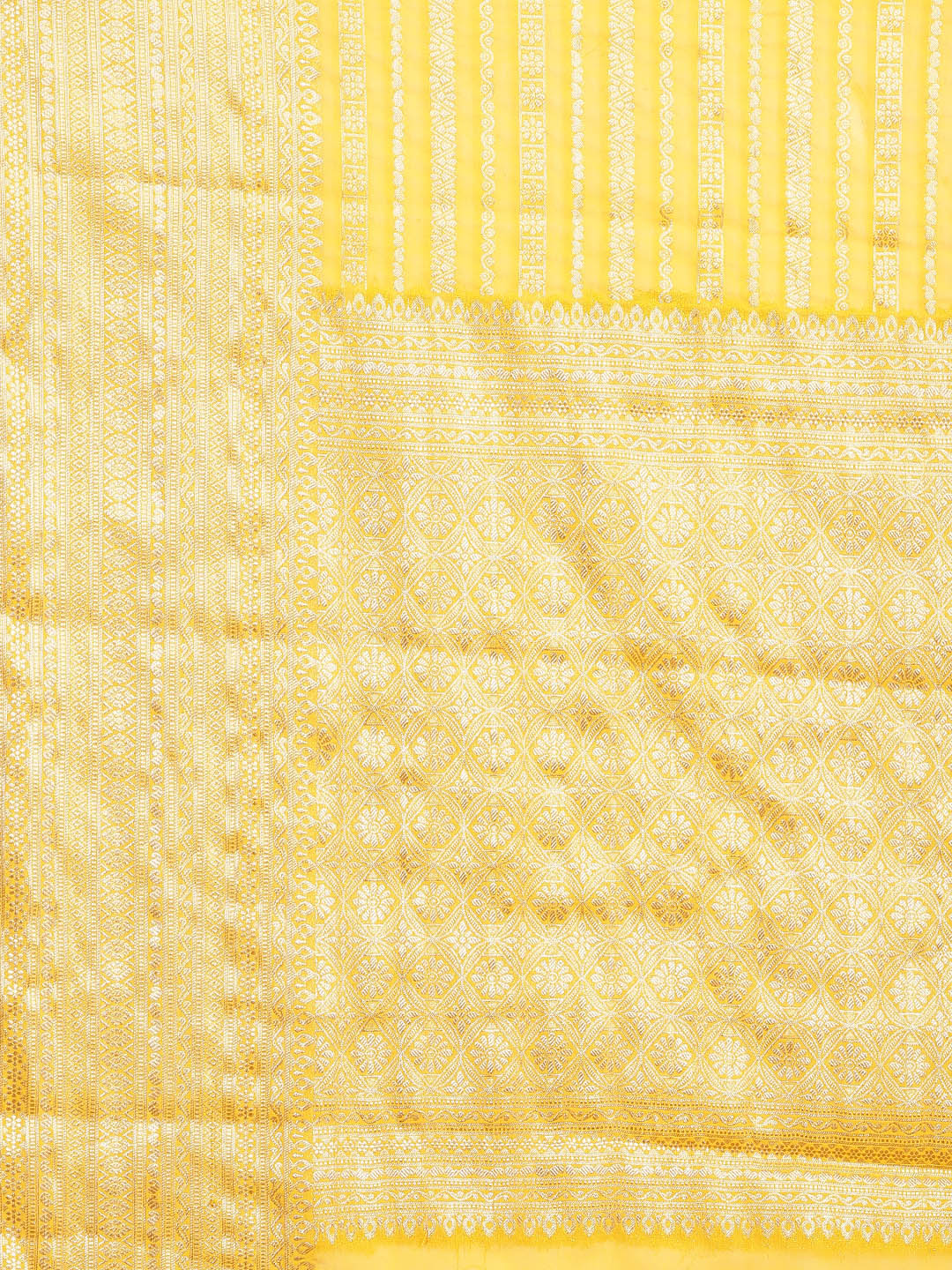 Zari Border Woven Georgette Saree