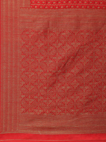 Zari Jaal Woven Handloom Saree