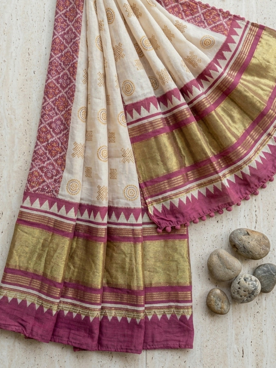 Embroidered Art Silk Unstitched Suit With Pant &amp; Dupatta