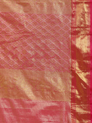 Woven Brodcade Zari Jaal Art Silk Saree