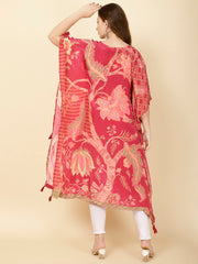 Printed Crepe Kaftan Kurta