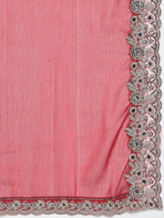 Zari Border Booti Georgette Woven Saree