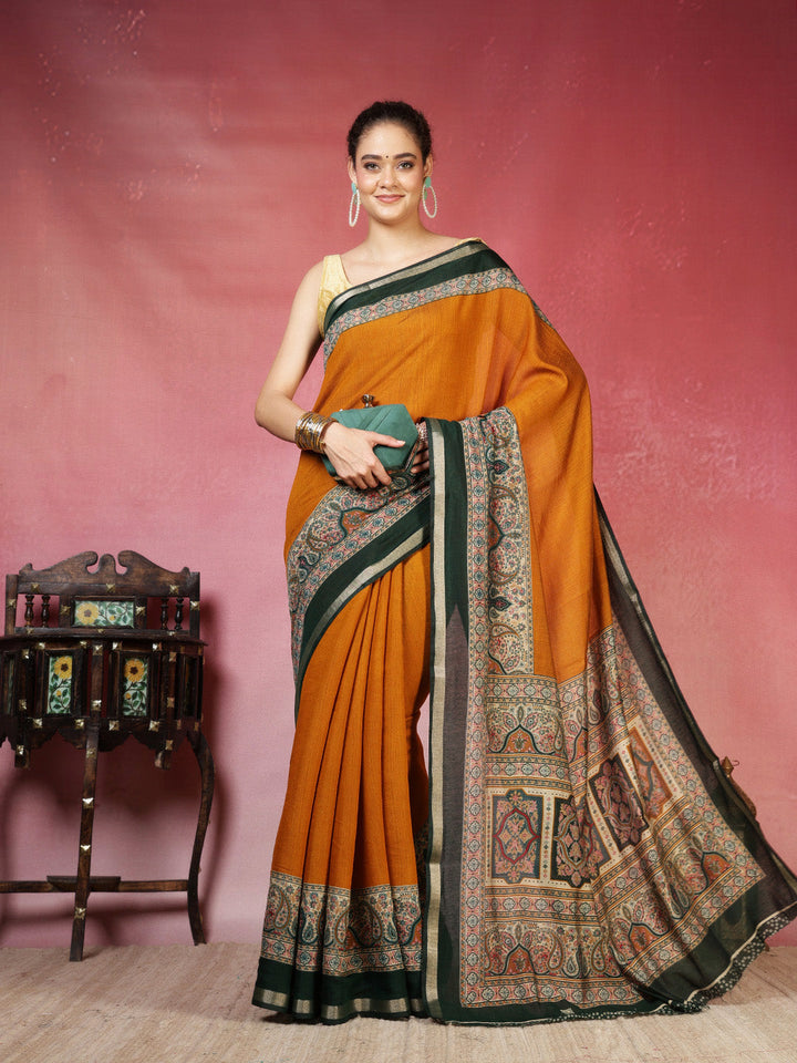 Printed Art Silk Saree