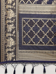 Zari Jaal Art Silk Woven Saree