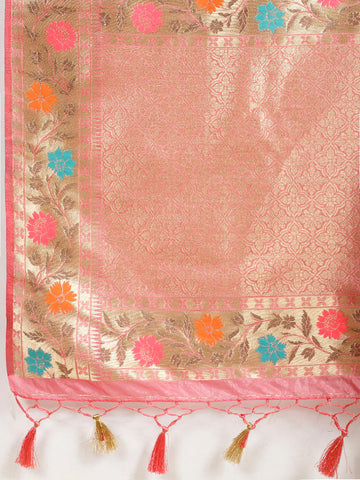 Zari Jaal Woven Organza Saree