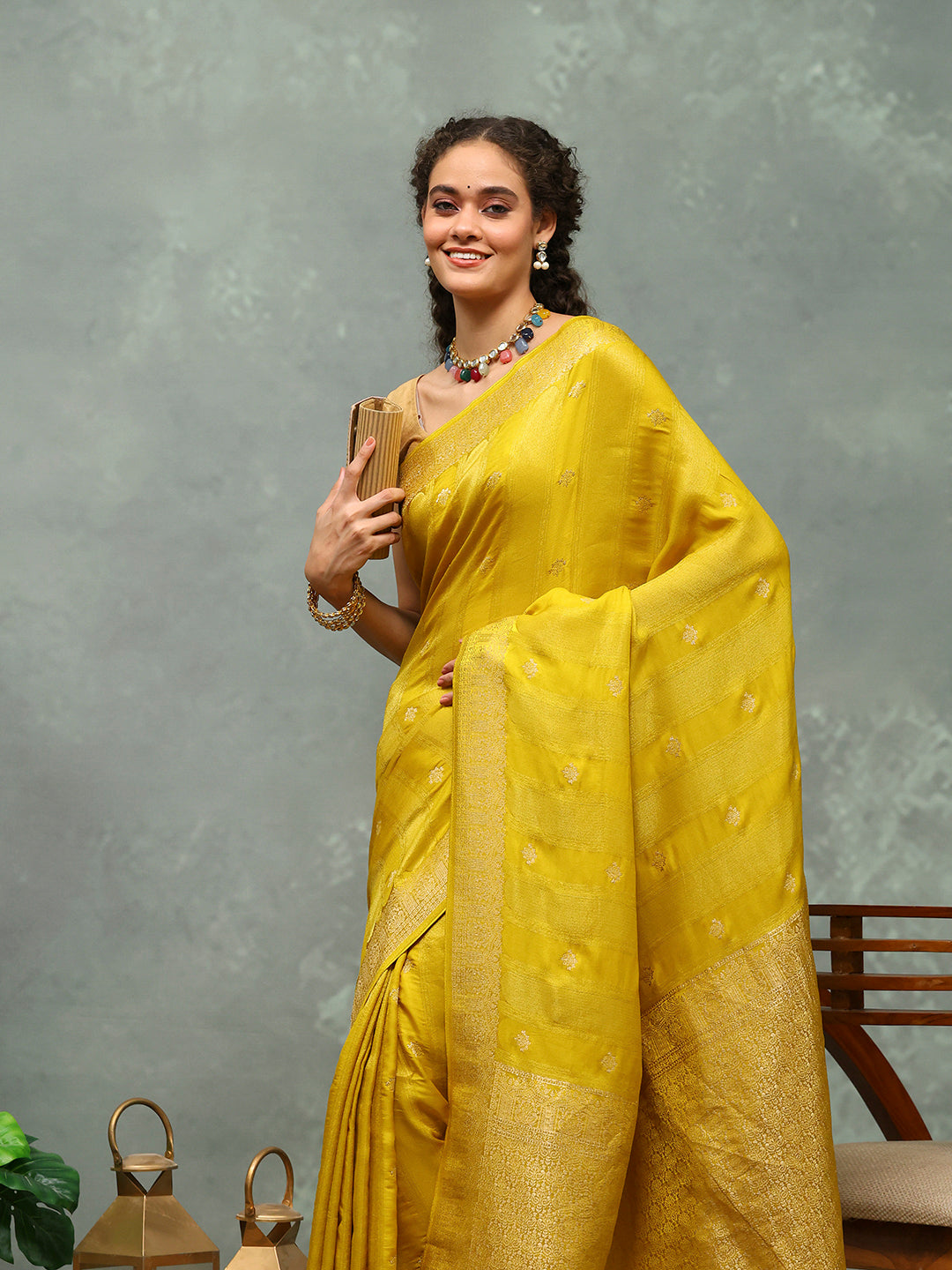 Woven Border Tissue Saree