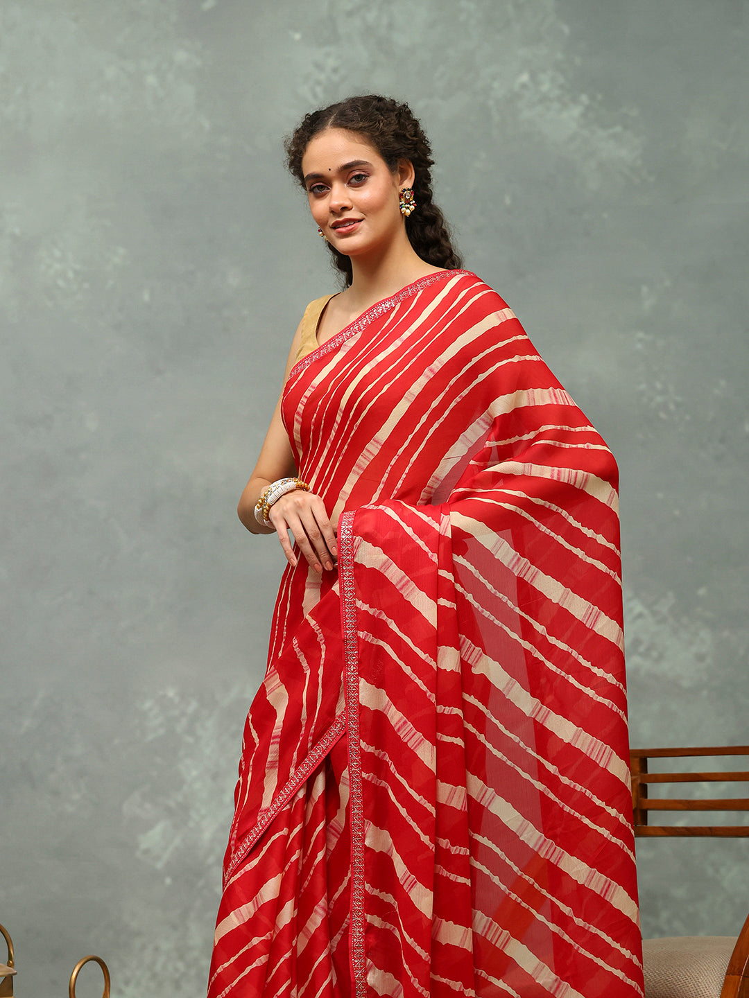Digital Printed Chiffon Saree