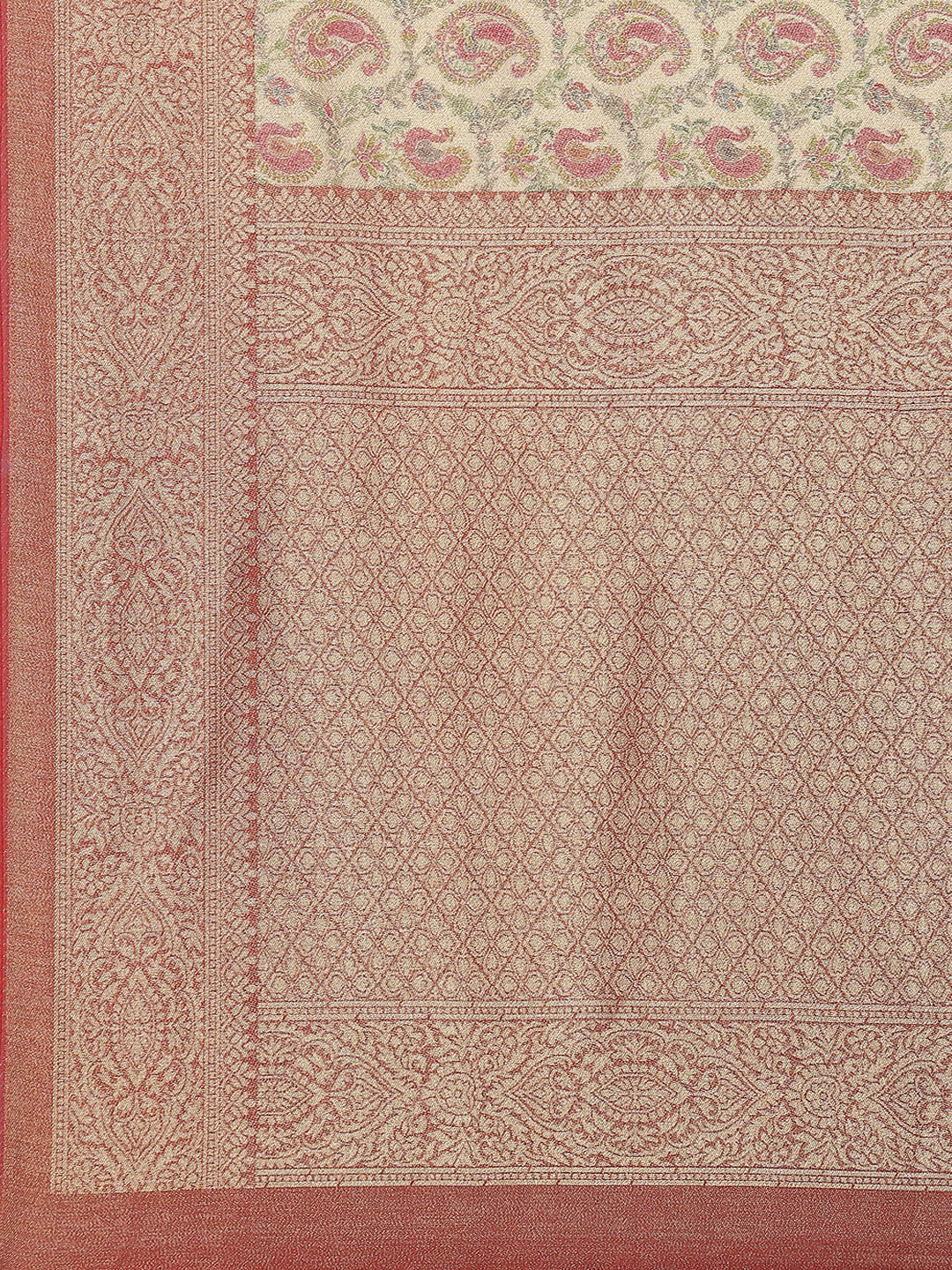 Zari Booti Banarasi Woven Saree