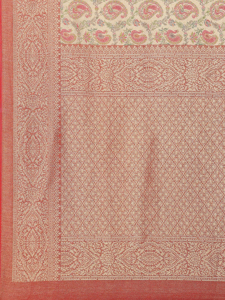 Zari Booti Banarasi Woven Saree