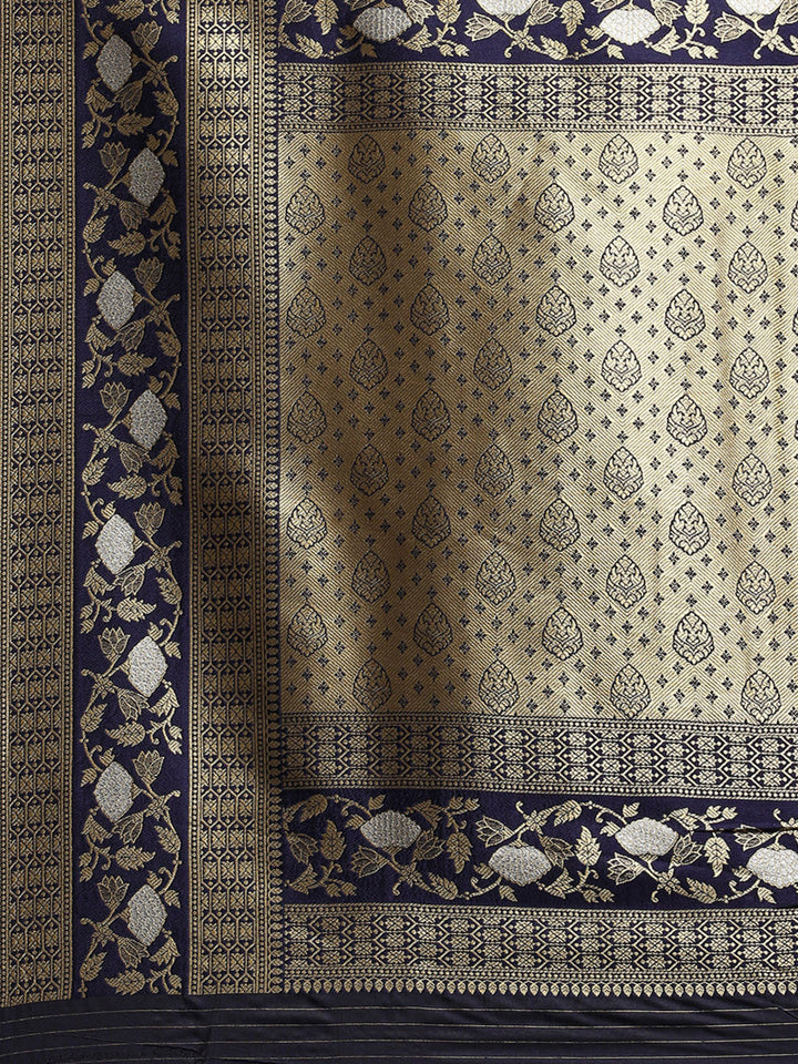 Zari Jaal Woven Art Silk Saree