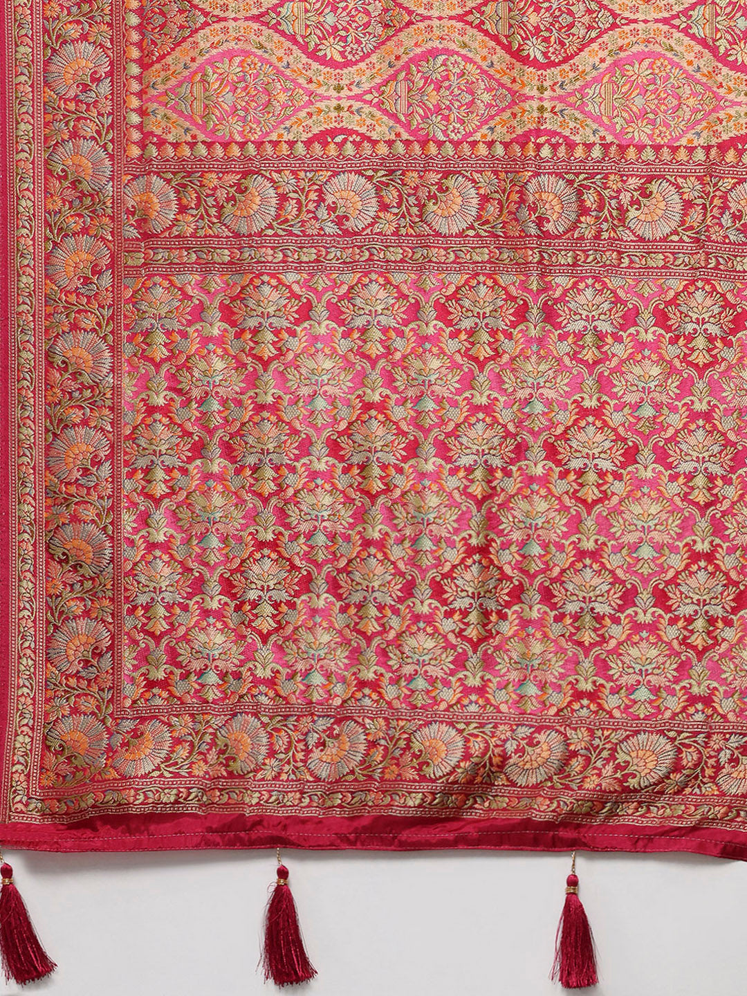 Zari Jaal Georgette Woven Saree