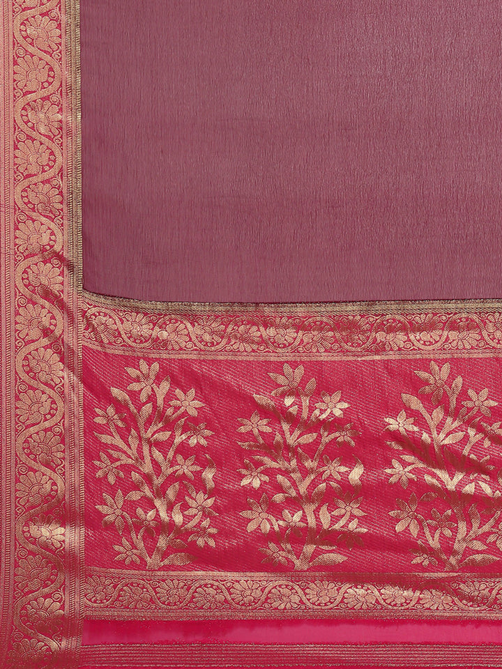Zari Border Woven Art Silk Saree