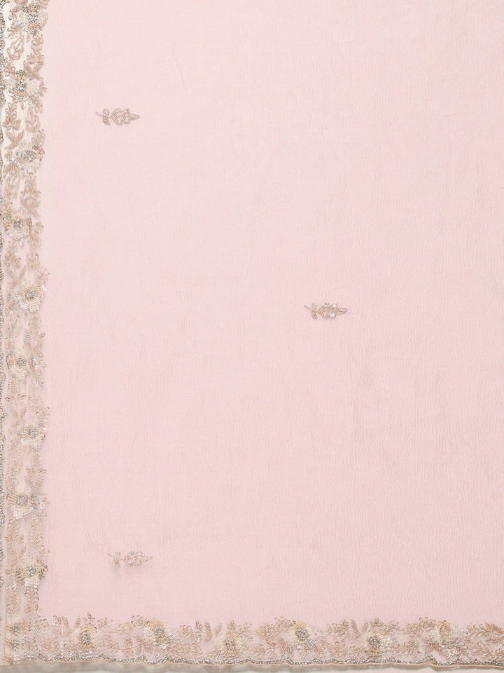 Sequence Embroidery Tissue Saree