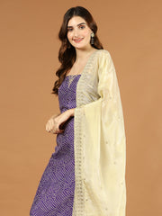 Neck Embroidered Muslin Unstitched Suit Piece With Dupatta