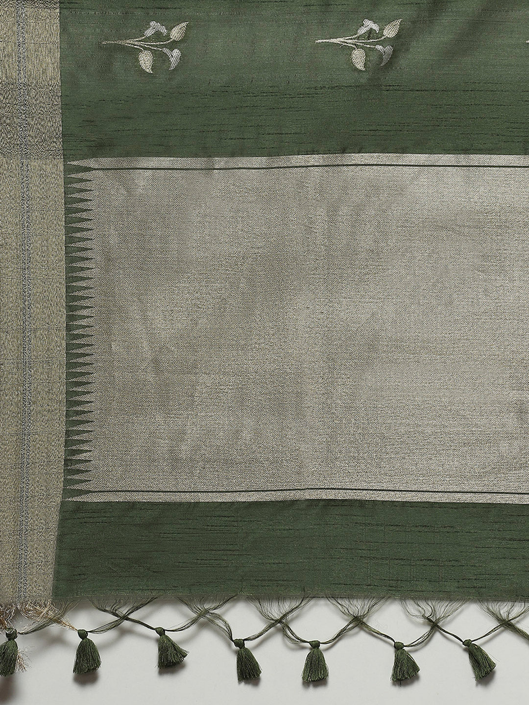 Woven Border Booti Art Silk Saree