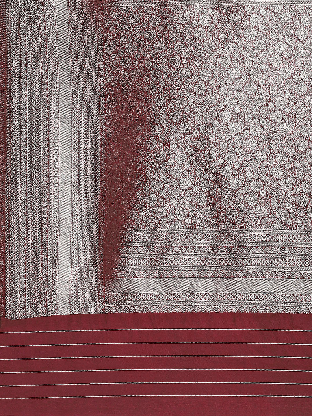 Zari Jaal Brocade Handloom Woven Saree