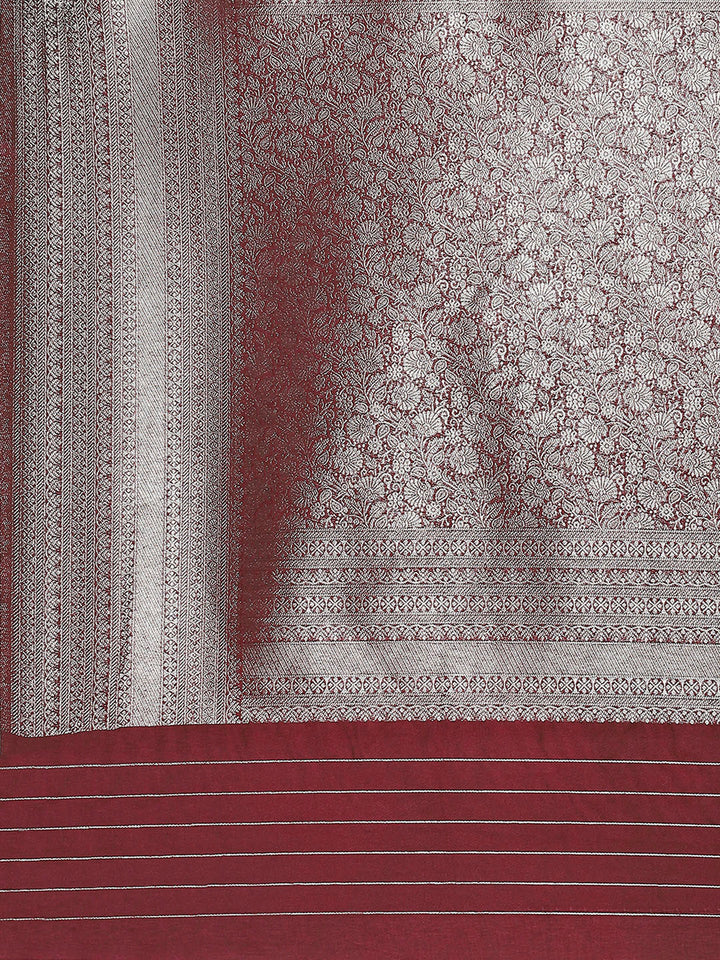 Zari Jaal Brocade Handloom Woven Saree