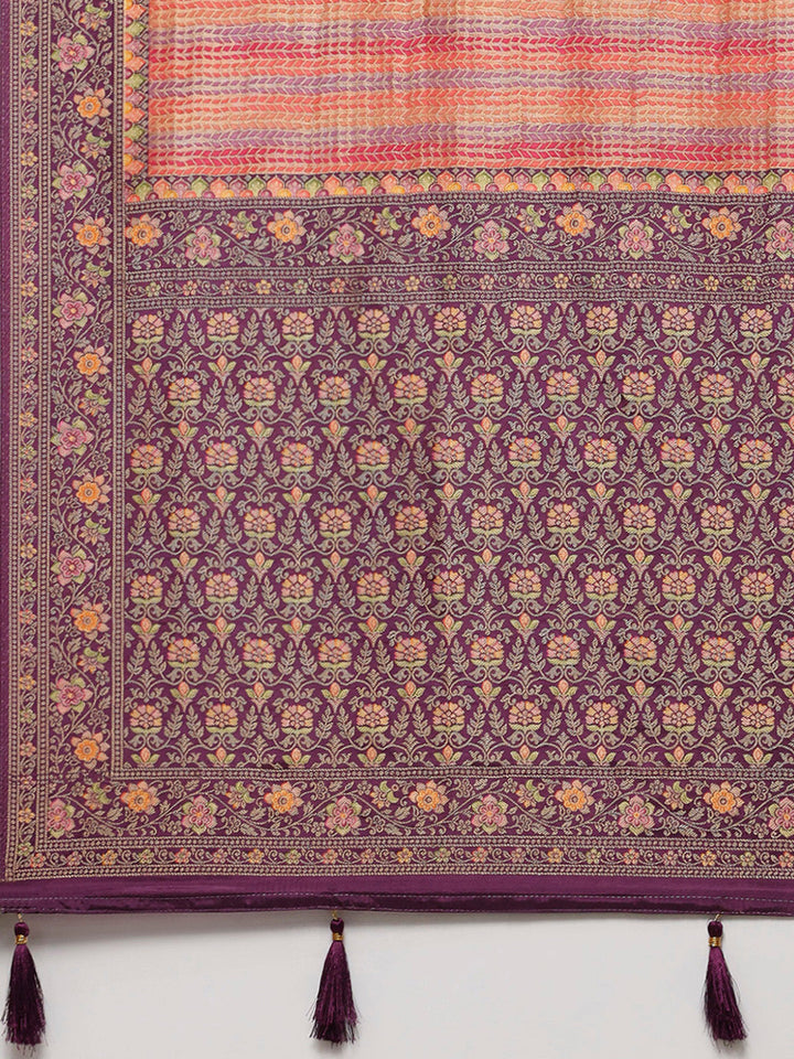 Zari Jaal Georgette Woven Saree