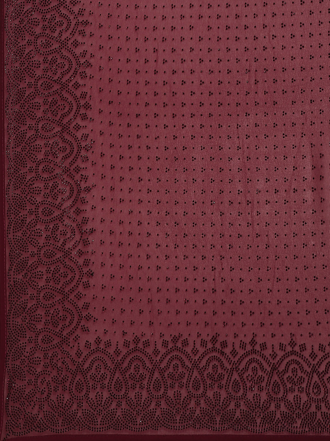 Stone Work Georgette Embroidery Saree