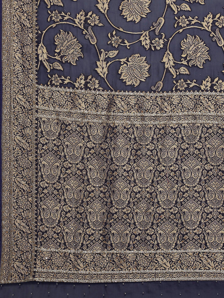 Khaddi Woven Banarasi Saree