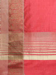 Zari Border Booti Art Silk Woven Saree