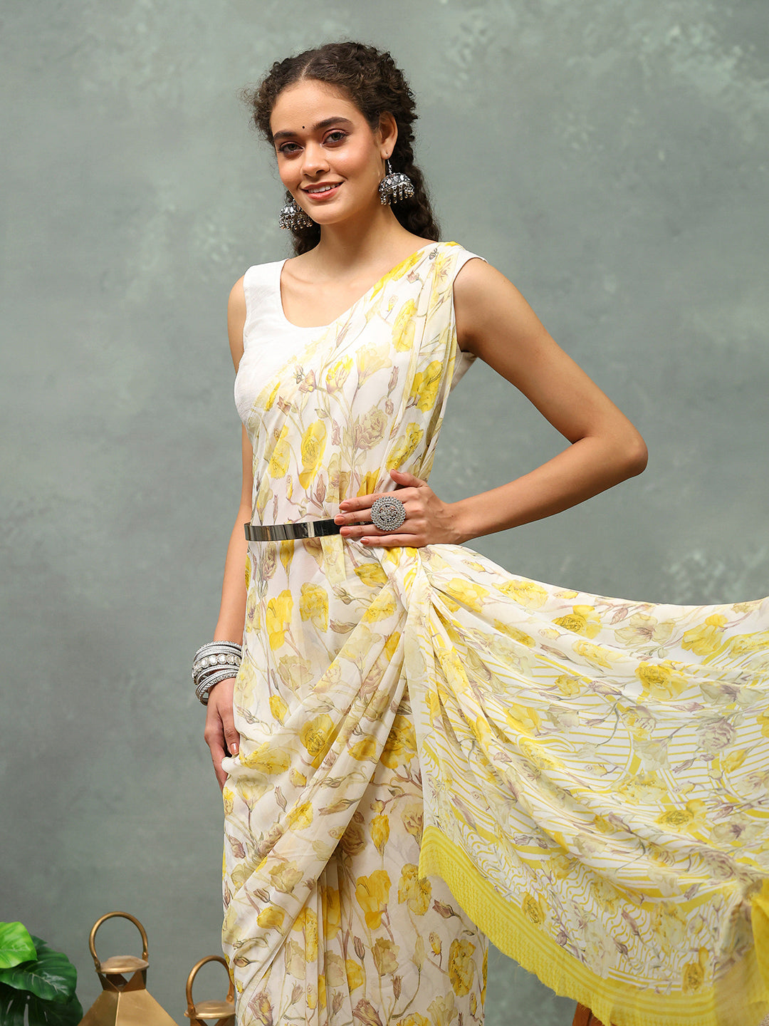 Digital Printed Georgette Saree