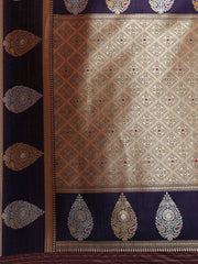 Zari Jaal Woven Art Silk Saree